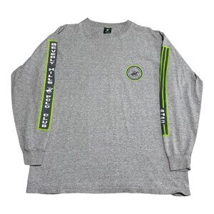Vintage Beverly Hills Polo Club Gray Long Sleeve Shirt‎ Adult Large
